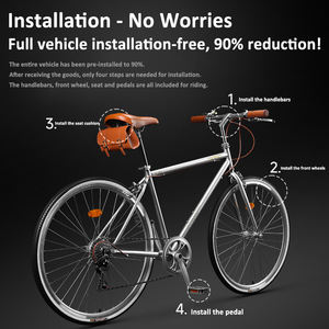 Bicicletas Urbanas <span class=keywords><strong>Vintage</strong></span> de 7 Velocidades y 26 Pulgadas para Hombres y Mujeres Adultos, Bicicletas Urbanas Casuales con Cambios de Marchas, Bicicletas Retro - Product Image 6