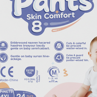 Pañales Desechables BESUPER Skin Comfort para Bebé, Talla 4XL, Súper Suaves, con Protección 3D Contra Fugas, OEM ODM