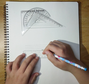 Chất Lượng Cao Trong Suốt Trường Toán Học Hình Học Quy Tắc Thiết Lập Tùy Chỉnh 4 Pcs Nhựa Cai Trị - Product Image 5