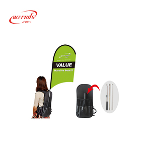Weihai WZRODS publicité mobile multi-usage marche panneau d'affichage sac à dos arc plage bannière pour humain - Product Image 5