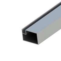 Planche de nivellement en aluminium anodisé sur mesure, profil trapézoïdal pour le nivellement du béton