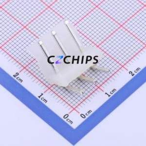 HC-5.08-3AW-G Wire-to-Board Pin Header Bent Lead Through Hole,P=5.08mm Connector 1x3P 5.08mm Right Angle Insert CH - Product Image 1