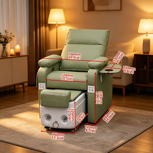 Sillones de Pedicura Eléctricos de Lujo con Masaje, Silla de Spa para Pies con USB Integrado, Muebles de Salón de Belleza, Estación de Pedicura Reclinable - Product Image 5
