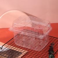 Emballage de fruits frais en PET Offre Spéciale emballage en plastique de baies récipient alimentaire jetable emballage de boîte de fruits biodégradable