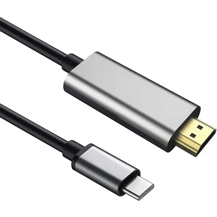 Vente chaude de haute qualité 1.8M USB C vers câble HDMI 4K 60Hz câble 4K pour écran de téléphone d'ordinateur