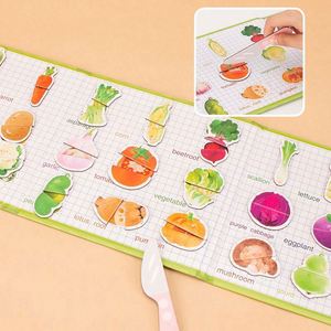 Libro de Rompecabezas Magnéticos de Frutas y Verduras para Niños y Niñas, Juego Educativo Temprano para el Desarrollo Cognitivo - Product Image 4