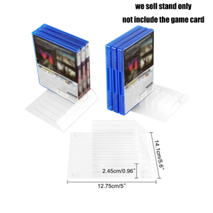 Support de rangement pour cartes de jeu et CD, transparent, pour PS2, PS3, PS4, <span class=keywords><strong>PS5</strong></span>, PlayStation, base de présentation pour cartouches de jeu - Product Image 3