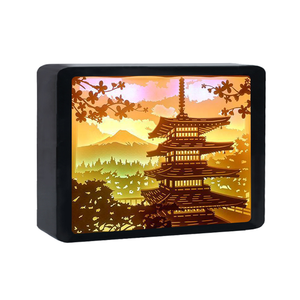 Lámpara Decorativa de Papel Tallado en 3D con Diseño de Pagoda Japonesa, Regalo Navideño, Gran Venta 2026 - Product Image 3