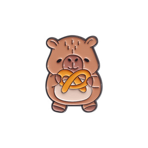 <span class=keywords><strong>2025</strong></span> New Dễ Thương Động Vật Trâm capibala capybara Kim Loại Huy Hiệu Khắc Nickel Màu Đen Kỷ Niệm Tốt Quần Áo Phụ Kiện Cổ Áo Pin - Product Image 6