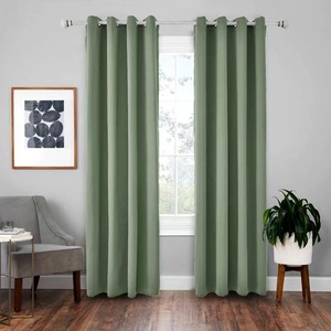 OWENIE Rèm Che Nắng Màu Trơn 100% Polyester Dệt Ba Lớp Vải Làm Sẵn Giá Rẻ Cortinas Cho Phòng Khách - Product Image 4