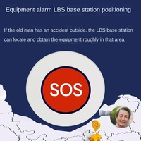 Alarme d'urgence 4G SOS, bouton d'appel à une touche, piles incluses, détection de chute, alarme pour personnes âgées, localisateur