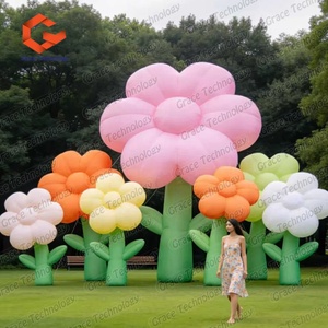 Modelo de Flor Inflable de Grado Comercial, Decoración de Flores Inflables Coloridas de Tulipán, Margarita y Rosa para Decoración de Parques Temáticos - Product Image 4