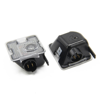 Autodragons – miroir de voiture à led, lumière ronde et carrée avec logo mk3 mk3.5 mk4, miroir latéral de bienvenue, lumière de flaque d'eau