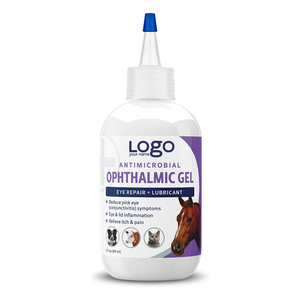 Gouttes oculaires et solution nettoyante pour chiens et chats, marque privée, pour apaiser les irritations oculaires et nettoyer les taches de larmes, sans danger pour tous les animaux - Product Image 2