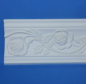 Décoration intérieure moderne Moulure de meubles décoratifs en mousse <span class=keywords><strong>Corniche</strong></span> en polyuréthane PU Finition peinte Utilisation en intérieur <span class=keywords><strong>Bois</strong></span> Plastique - Product Image 2