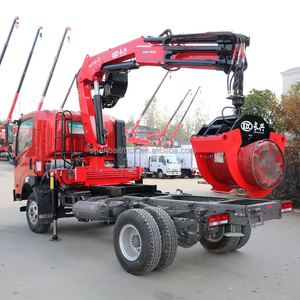 Shenbai nueva grúa de brazo plegable hidráulica rígida de 4 toneladas y 5 toneladas con agarre - Product Image 1