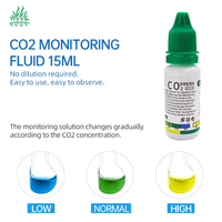 수족관 CO2 표시기 솔루션 모니터 식물 잔디 CO2 시스템 농도 어항 유리 액체 테스터 유체 드롭 검사기