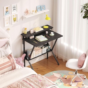 27.5 Inch Small <strong>Desk</strong> for Computer Small Spaces Adjustable Monitor Stand <strong>Compact</strong> Storage Tiny <strong>Desk</strong> Study/Bedroom/Home - Product Image 3