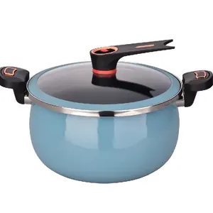 New Design Large Capacity Cookware Set Soup Pot Medical Stone Coating Cast Iron Non Stick Intelligent Micro Pressure Cooker