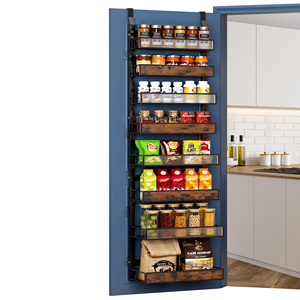 8 Tier 2-In-1 Over Door Seasoning Organizer With Adjustable Baskets <b>Pantry</b> Door Organizer Spice Rack for <b>Pantry</b> Cabinet <b>Kitchen</b> - Product Image 1