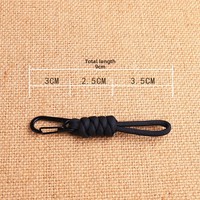 Porte-clés moderne en métal tressé, cordon tressé, mini pendentif couteau court, tirette de fermeture éclair pour sac parapluie, fabriqué en Chine, modèle ACD032