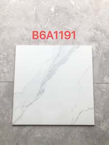 Baldosas de <span class=keywords><strong>Porcelanato</strong></span> <span class=keywords><strong>60x60</strong></span> Mármol Carrara <span class=keywords><strong>Blanco</strong></span> Esmaltado para Piso - Product Image 3