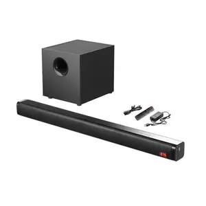 Sistema audio home theater 2.1 sistema di telecamere 3D circondato con subwoofer e soundbar set completo