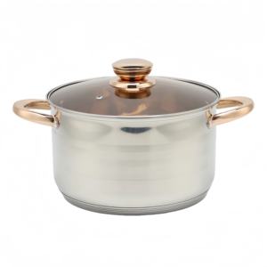 <span class=keywords><strong>Set</strong></span> di Pentole in Acciaio Inox con Coperchi, Aspetto Raffinato, Multifunzione, Base Rinforzata, per Zuppe e Brodi - Product Image 3