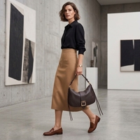 Sac hobo vintage personnalisé pour femme, en cuir PU souple, grande capacité, sac à main à bandoulière