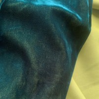 Tissu tricoté KS Velvet bicolore respirant anti-boulochage résistant à l'eau de poids moyen pour vêtements, textiles de maison et ameublement