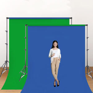 Toile de fond non tissée pour studio photo, écran vert <span class=keywords><strong>et</strong></span> bleu double face, chroma key - Product Image 1