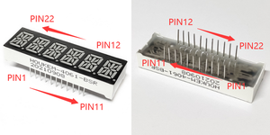 Màu Trắng 0.4 inch 6 chữ số 14 đoạn LED hiển thị phổ biến cathode LED hiển thị chữ và số CC - Product Image 2