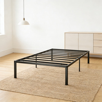 Sommier en acier moderne, portable, facile à monter, robuste, résistant au bruit, capacité de 450 kg, pour chambre à coucher, hôtel, hôpital