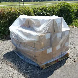 Personalizzazione LDPE copertura per pallet in plastica riutilizzabile di grandi dimensioni impermeabile resistente alla polvere