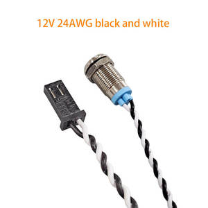 A2543 2PIN Mini Small Panel Mount signal Lamp Waterproof Equipment Metal Yellow <b>LED</b> Indicator <b>Light</b> <b>Wire</b> Harness - Product Image 4