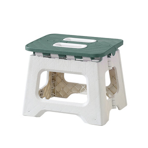 Folding Stool Plastic Portable Outdoor Camping Chair Minimalist Modern Style Train Bench Handheld Seat - Product Image 5