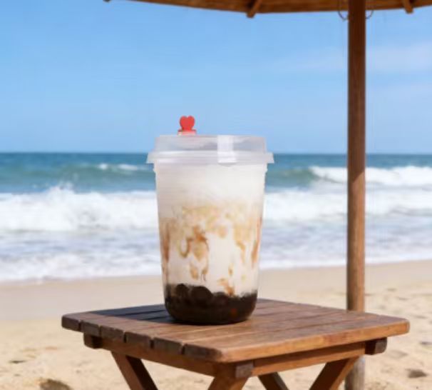 Disposable PP Injection Molding BPA Free Hard Plastic Drinking Cups Flexographic Printing for Milk Tea Juice Iced Coffee Takeout
