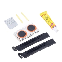 Kit de réparation de chambre à air pour vélo Kit d'outils Patch Rubber Portable Inner Tube Patches Glue Groupset