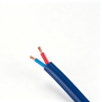 Câble de haut-parleur biaxial OFC de qualité studio 2 x 1,5 mm², gaine en PVC bleue pour haut-parleur audio