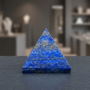 Pyramide de pierre précieuse naturelle Lapis Lazuli polie à la main, pour la guérison, décoration de table pour la maison et le bureau, vente en gros - Product Image 2
