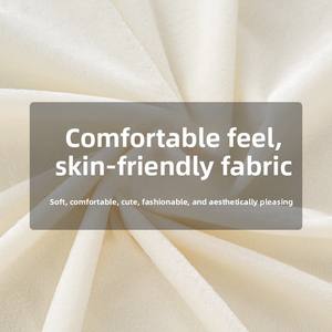 Housse de ceinture de sécurité en peluche courte et douce, universelle, pour filles, toutes saisons, accessoires intérieurs de voiture - Product Image 6