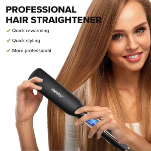 Plancha <span class=keywords><strong>de</strong></span> <span class=keywords><strong>Pelo</strong></span> Profesional con Pantalla LCD, Herramienta Eléctrica para Peinar el Cabello en Casa o en la Peluquería, <span class=keywords><strong>Rizador</strong></span> <span class=keywords><strong>de</strong></span> Ondas Grandes con Interior Acolchado - Product Image 2