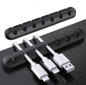 Self Adhesive <b>Hooks</b> Charging Accessory Cables Silicone Cable <b>Clips</b> Cord Holder for Office and Home Desk - Product Image 1