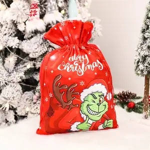 Navidad 2021 nouvel an 2024 cadeaux grand sac de bonbons noël elfe ornement ensemble noël décorations de noël pour la maison Natal Noel déco