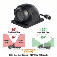 Système de caméra grand angle HD 1080P étanche OEM haute performance avec vision nocturne et détection d'angle mort pour camions et véhicules de flotte