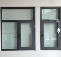 Fenêtre à battant moderne en aluminium robuste, triple vitrage isolant, haute résistance au vent, isolation thermique, certifiée Energy Star