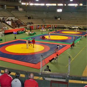 Tapis <span class=keywords><strong>de</strong></span> lutte avec cercle creux, surface standard <span class=keywords><strong>de</strong></span> 1m x 12m x 5cm/6cm, course <span class=keywords><strong>de</strong></span> 1m <span class=keywords><strong>de</strong></span> large - Product Image 4