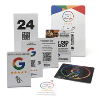 Support NFC Personnalisé pour Table, Plaque PVC Menu, Carte d'Avis Google, Médias Sociaux Instagram, et Code QR