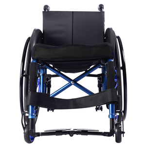 JBH S002 Carrozzina Manuale in Lega di Alluminio di Alta Qualità Sportiva e da Tempo Libero Leggera e Rigida Certificata <span class=keywords><strong>CE</strong></span> 60-100kg Ruote 4" 24" - Product Image 3