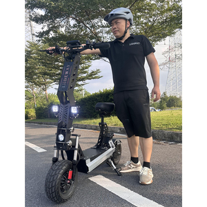 Patinete Eléctrico Plegable de 13 Pulgadas con Neumáticos Grandes, Doble Motor, Poste con Logotipo, Reposapiés y Logotipo - Product Image 1